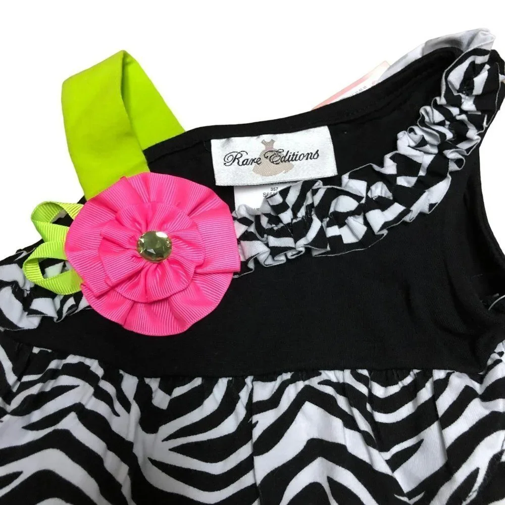 RARE‎ EDITIONS 2 PCS SET OUTFIT DRESS & BOTTOM 3 MOS NEW WITH TAG